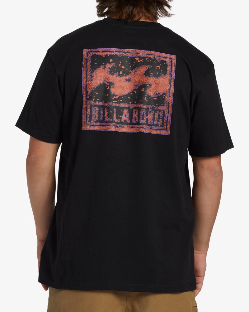 Billabong Crayon Wave Short Sleeve T-Shirt - Black