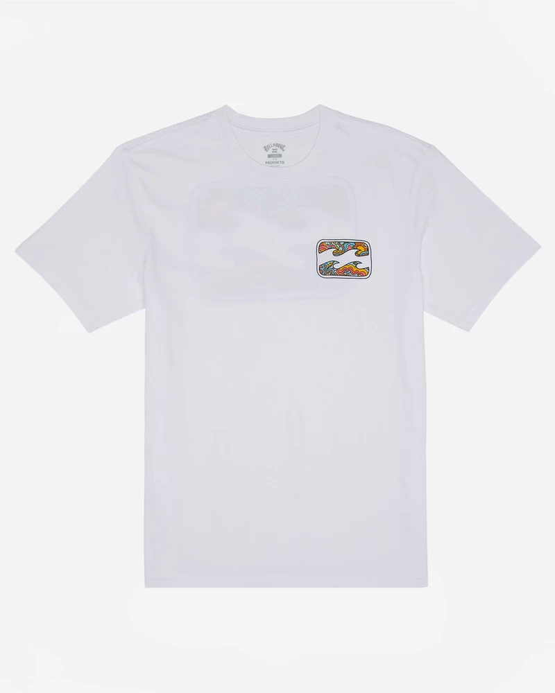 Billabong Crayon Wave Short Sleeve T-Shirt - White