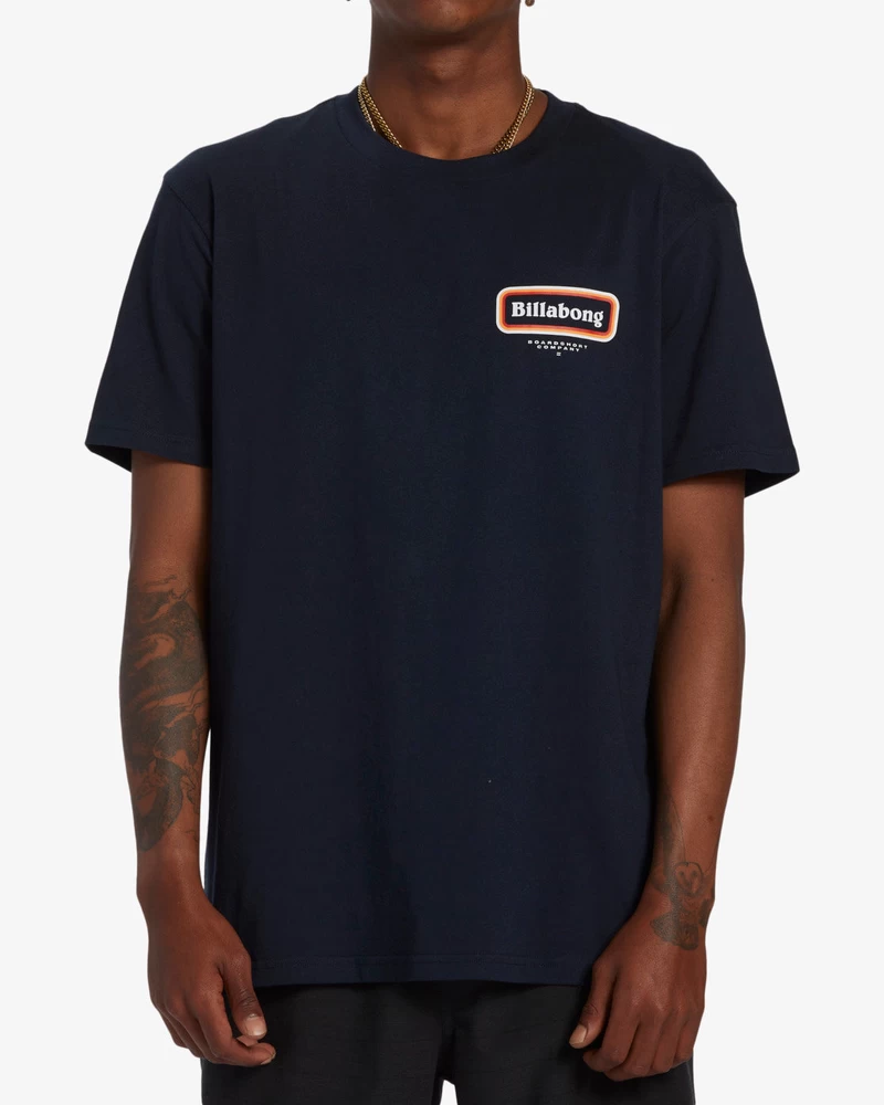Billabong Walled Short Sleeve T-Shirt - Navy