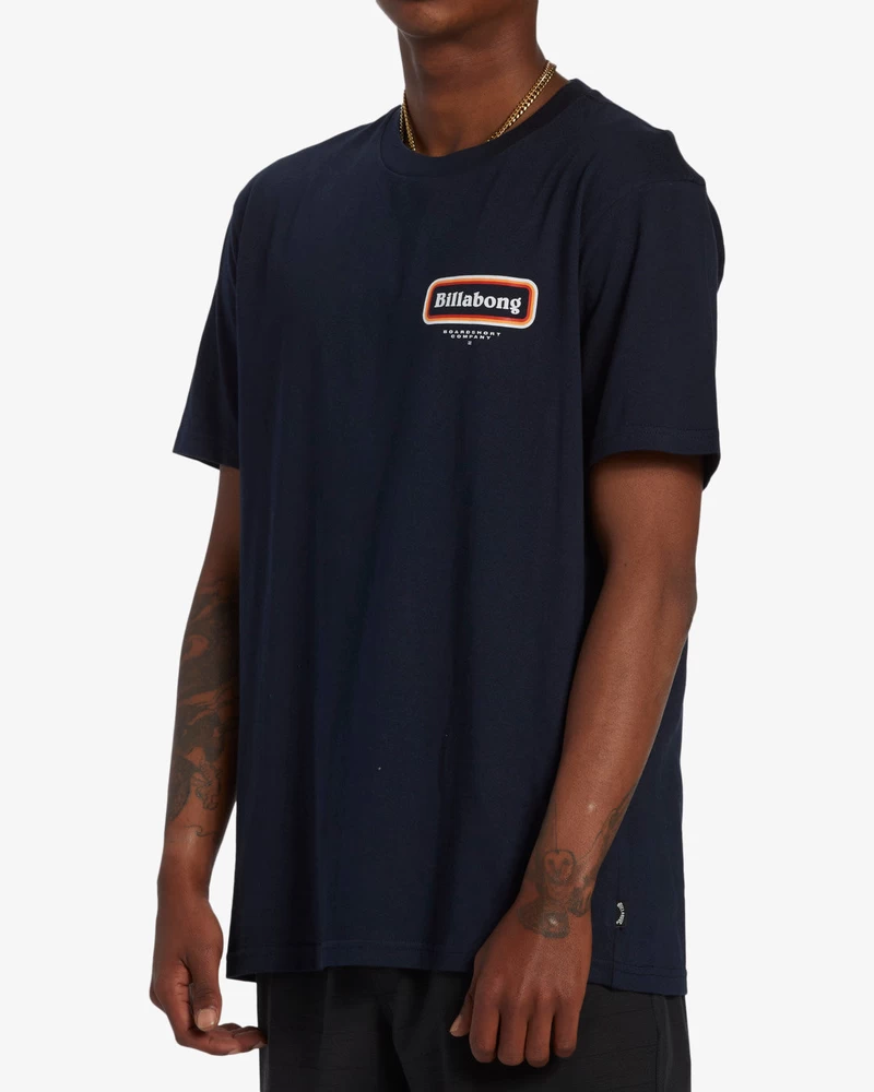 Billabong Walled Short Sleeve T-Shirt - Navy