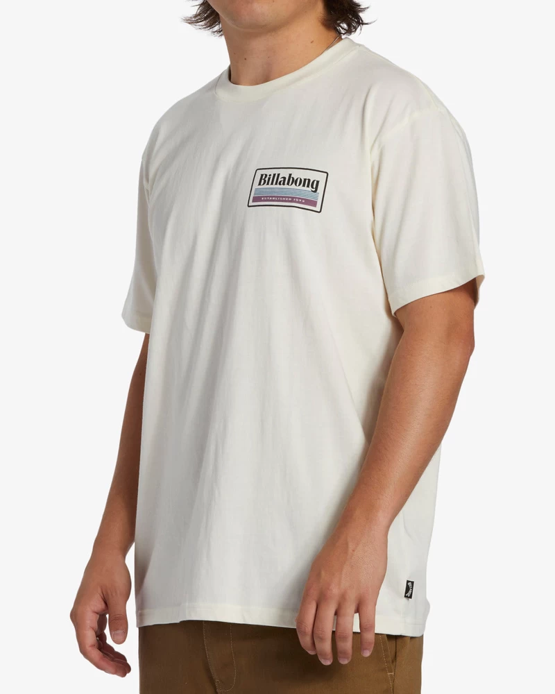 Billabong Walled Short Sleeve T-Shirt - Off White
