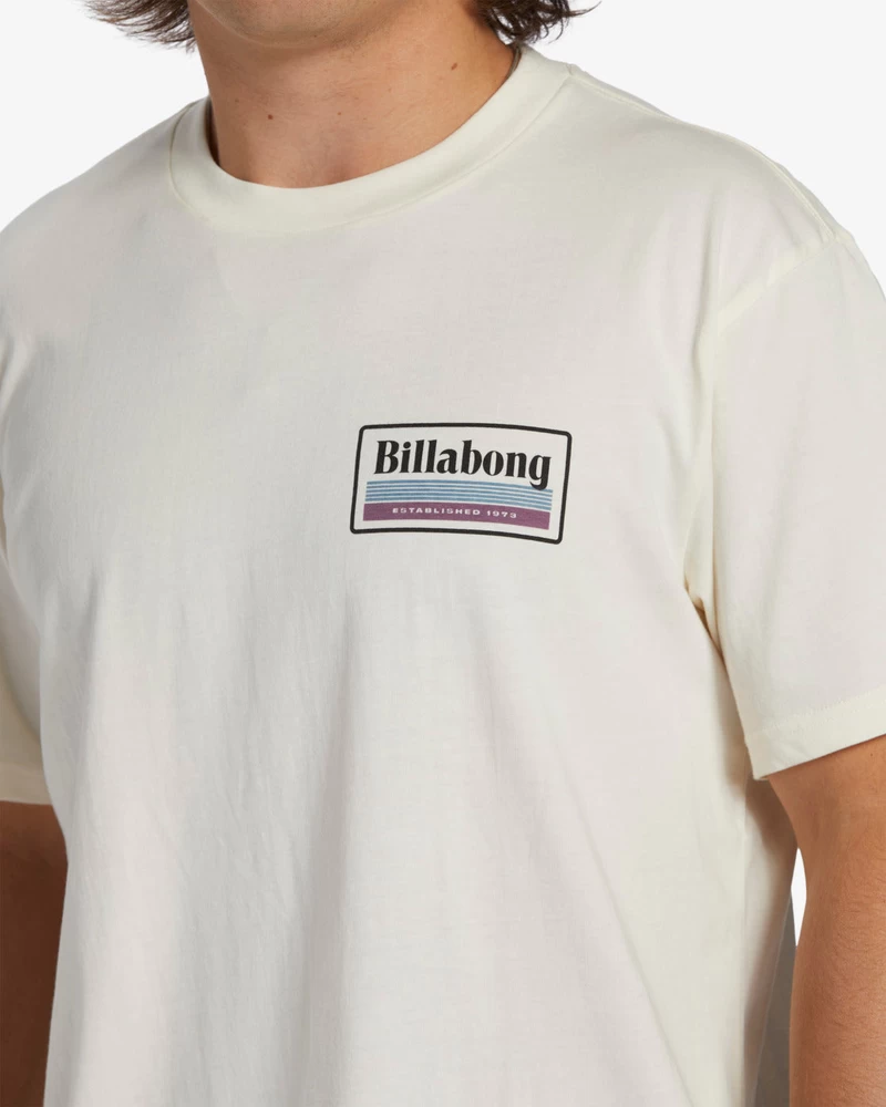 Billabong Walled Short Sleeve T-Shirt - Off White