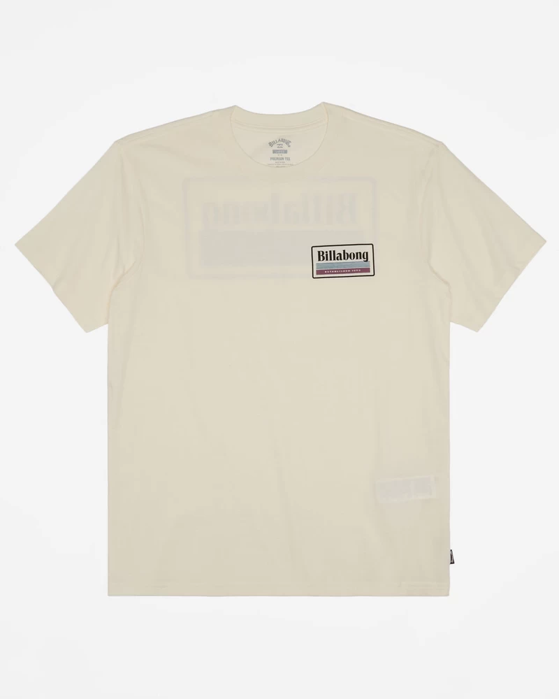 Billabong Walled Short Sleeve T-Shirt - Off White