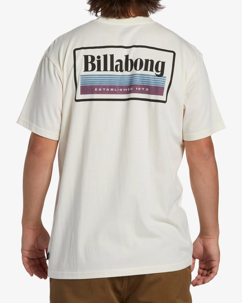Billabong Walled Short Sleeve T-Shirt - Off White