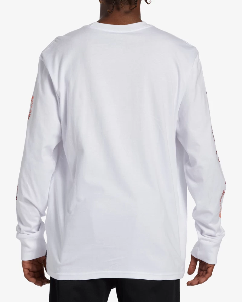 Billabong Snaking Arches Long Sleeve T-Shirt - White