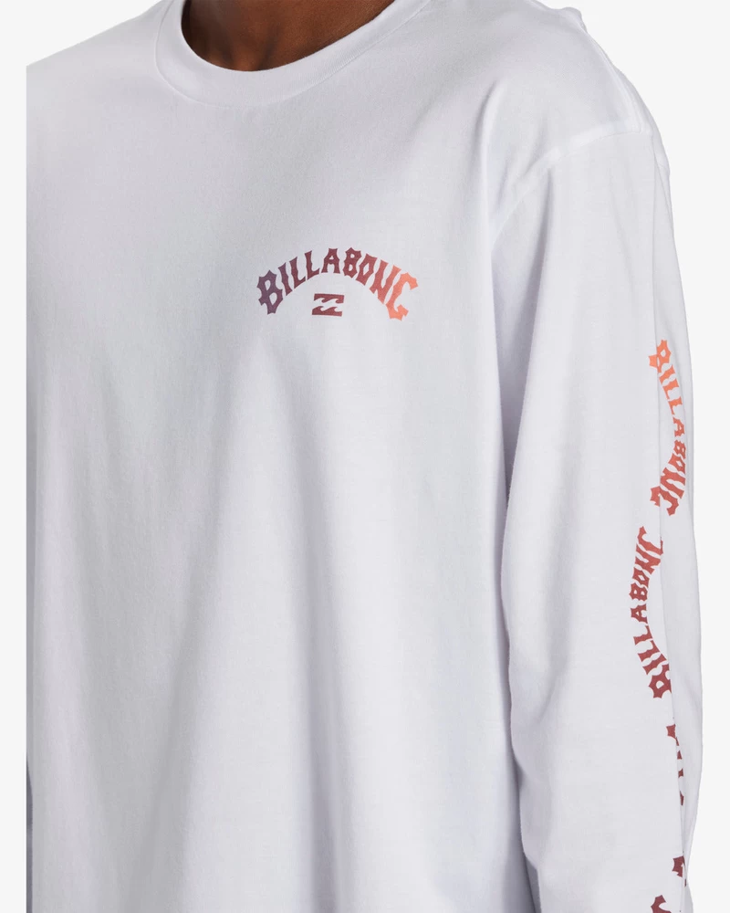 Billabong Snaking Arches Long Sleeve T-Shirt - White