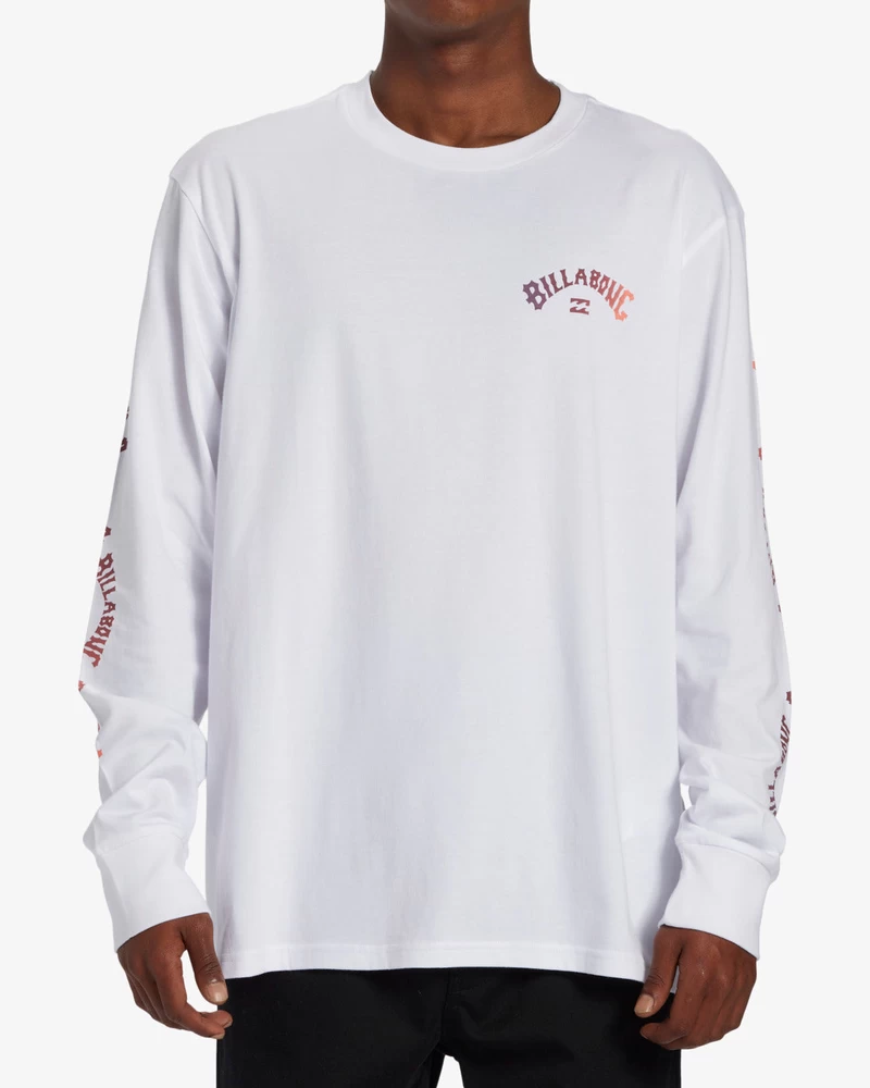 Billabong Snaking Arches Long Sleeve T-Shirt - White