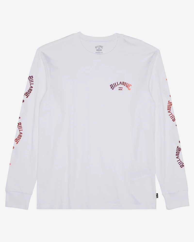 Billabong Snaking Arches Long Sleeve T-Shirt - White