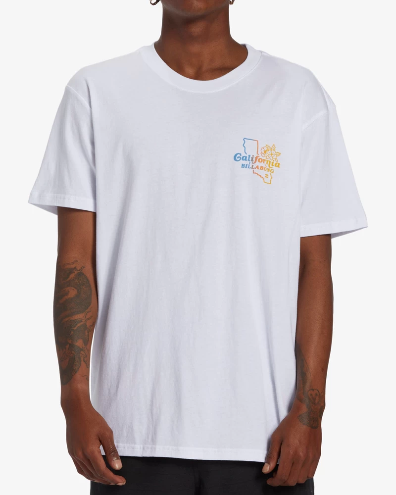 Billabong Handkie California Short Sleeve T-Shirt - White