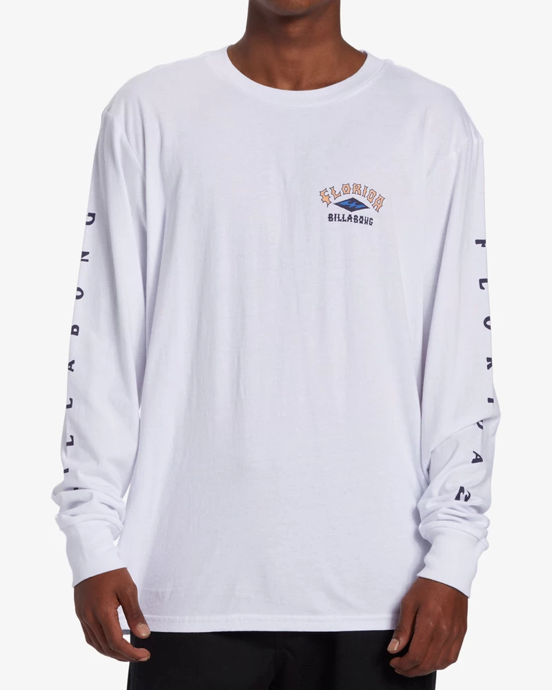 Billabong Arch Florida Long Sleeve T-Shirt - White