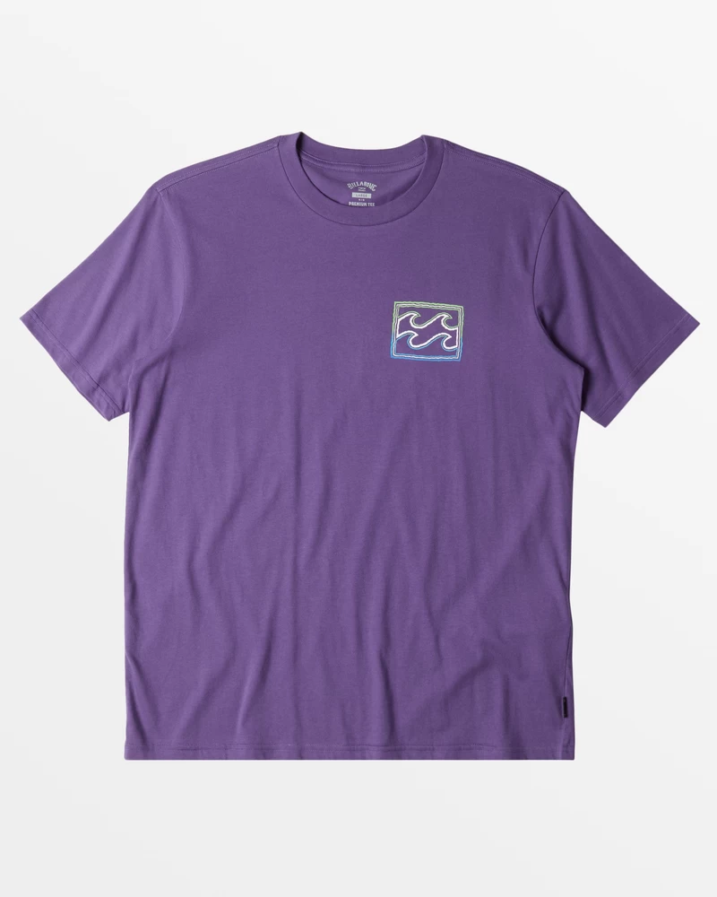 Billabong Crayon Wave T-Shirt - Deep Plum