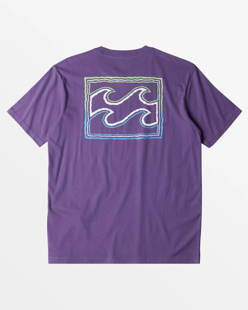 Billabong Crayon Wave T-Shirt - Deep Plum