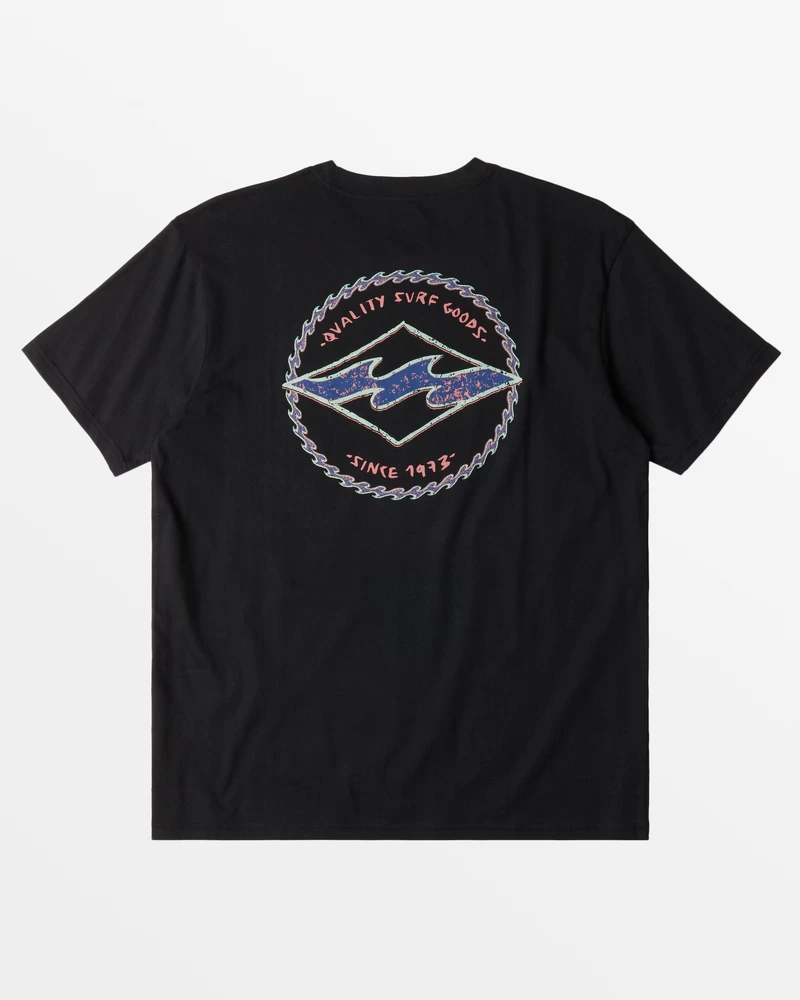 Camiseta Billabong Rotor Diamante - Preta
