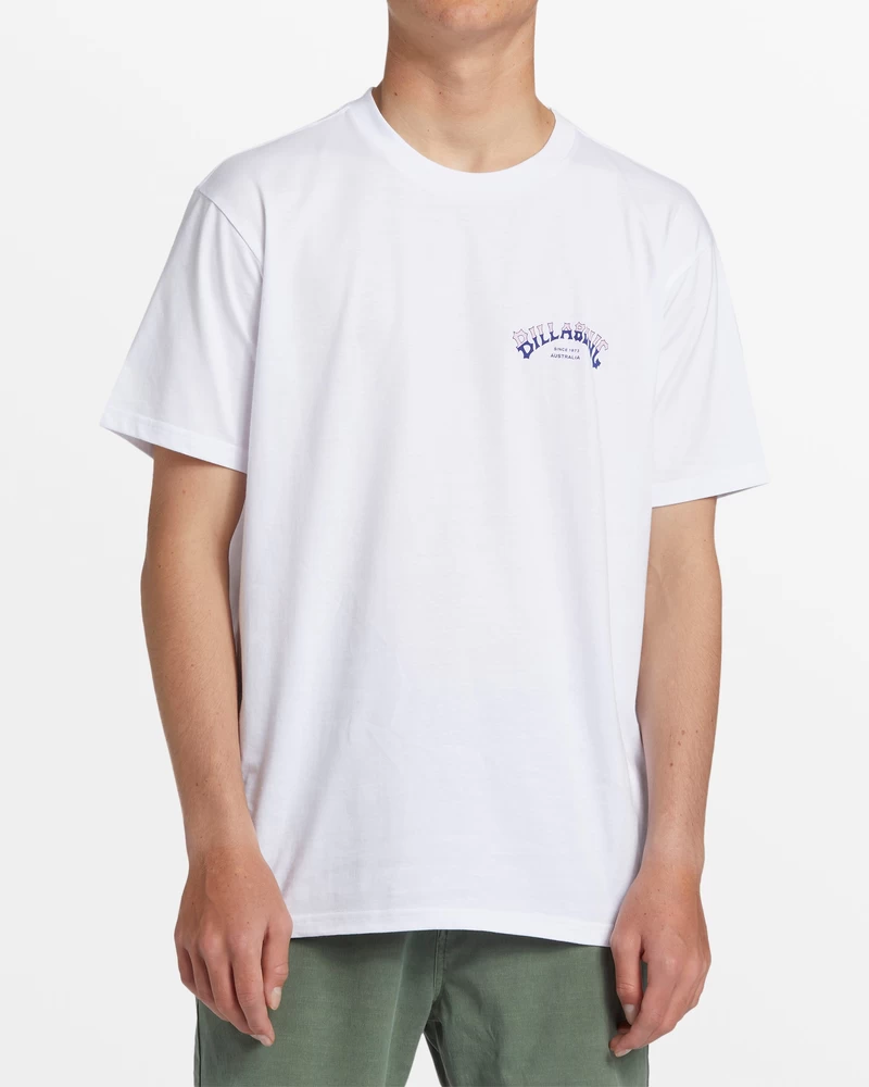 Billabong Stablet Bue T-shirt - Hvid