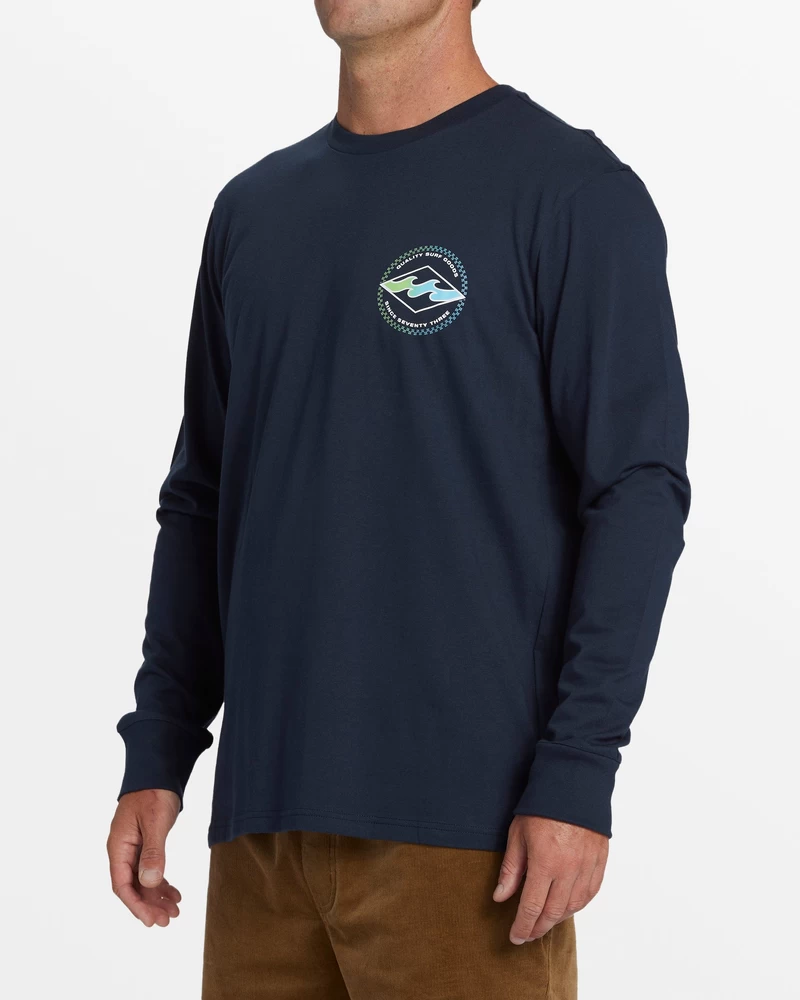 Billabong Rotor Diamond Long Sleeve T-Shirt - Navy