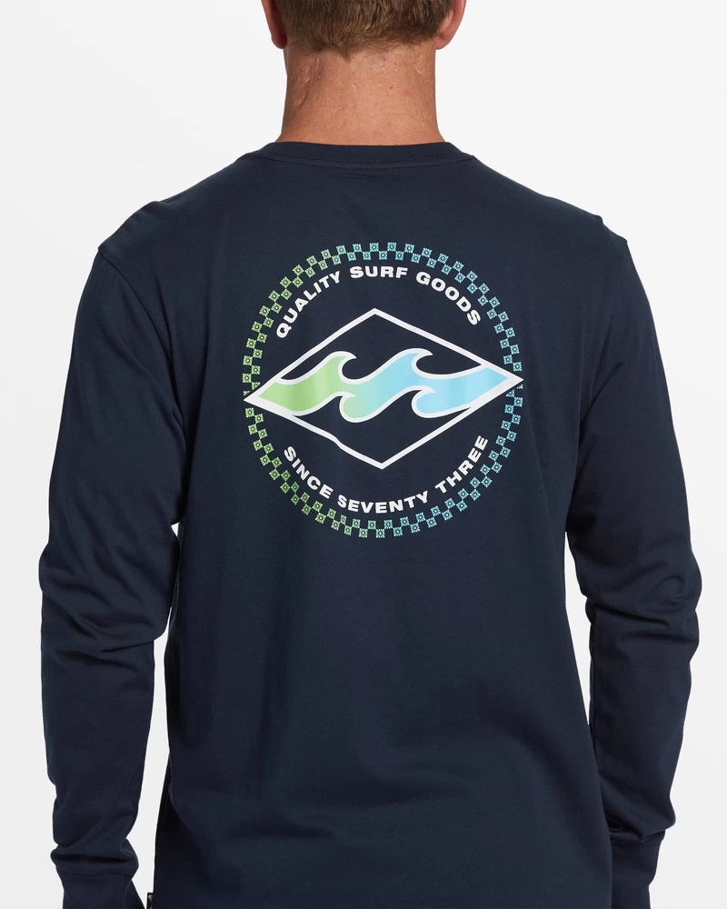 Billabong Rotor Diamond Long Sleeve T-Shirt - Navy
