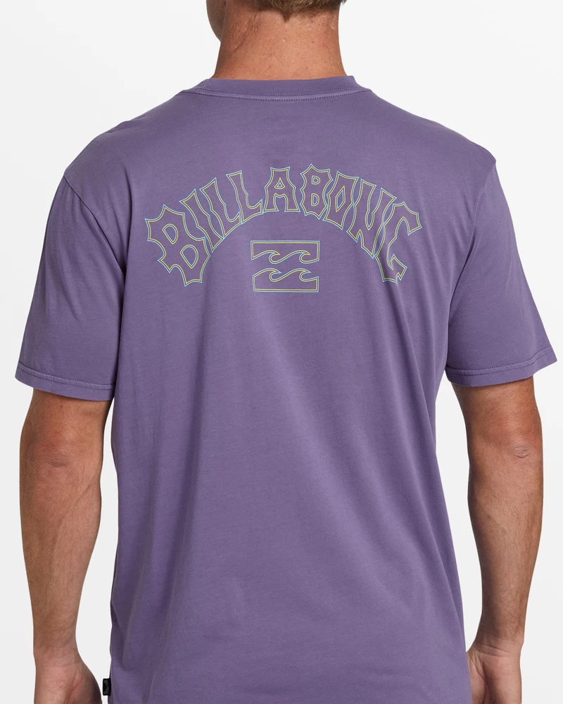 Billabong Arch Wash T-Shirt - Deep Plum