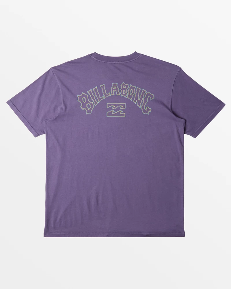 Billabong Arch Wash T-Shirt - Deep Plum