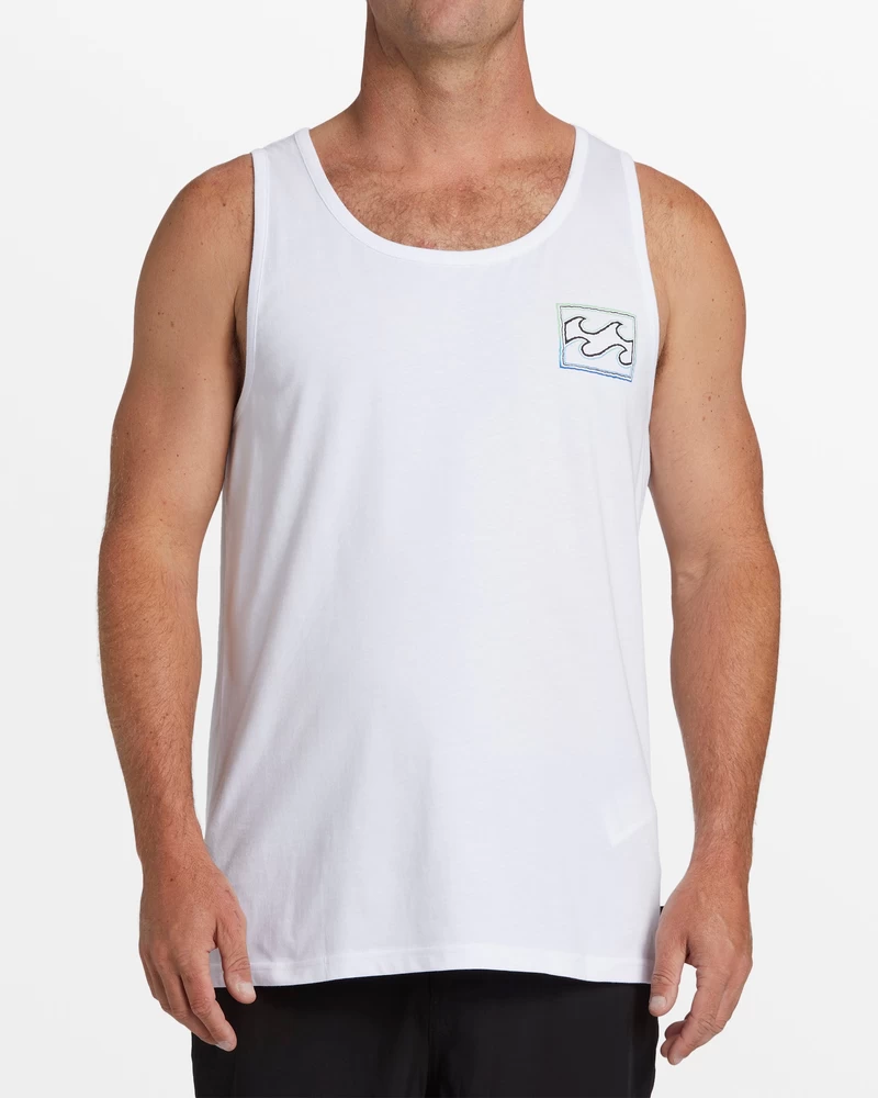 Billabong Crayon Wave Tank Top - White