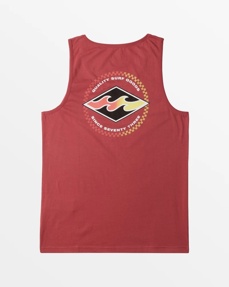 Billabong Rotor Diamond Tank - Ruby