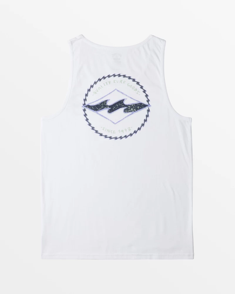 Billabong Rotor Diamond Tank - White