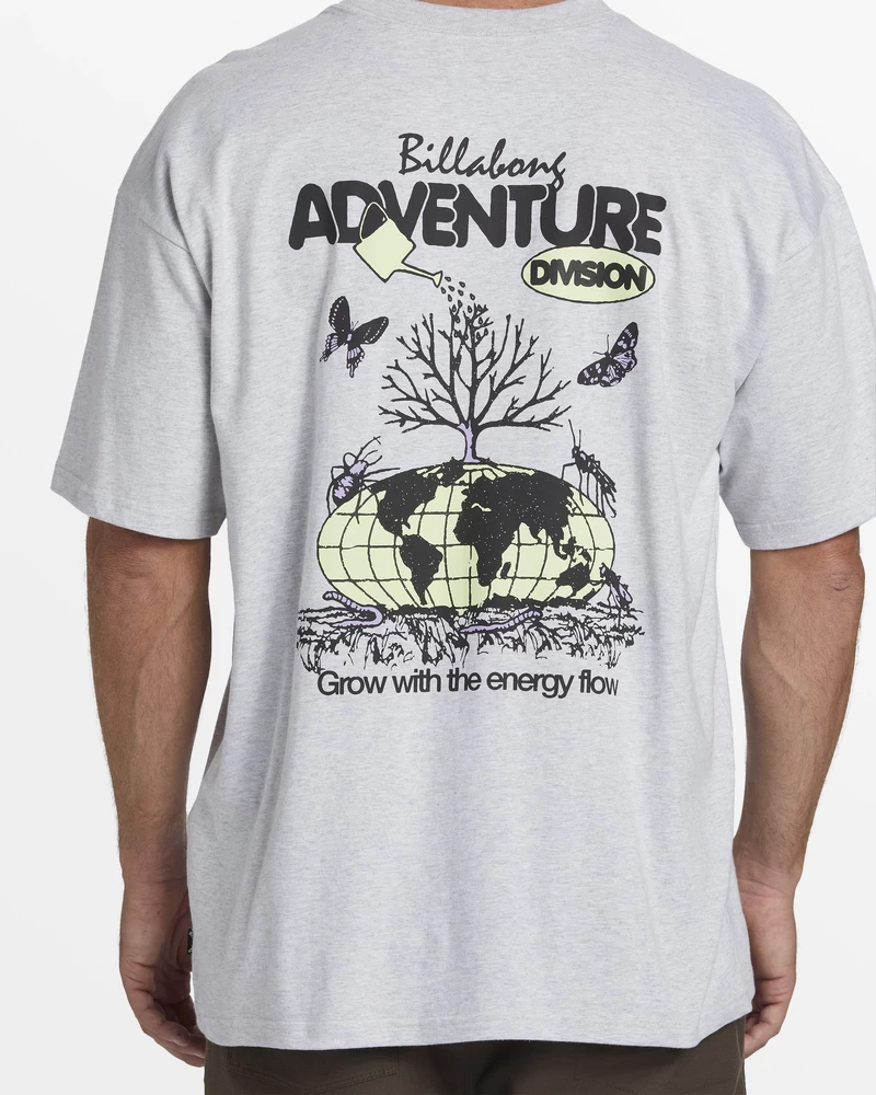 Billabong A/Div Grow T-Shirt - Light Grey Heather
