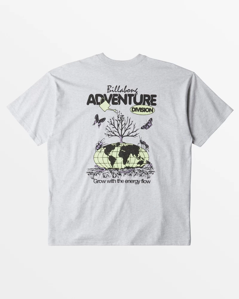 Billabong A/Div Grow T-Shirt - Light Grey Heather