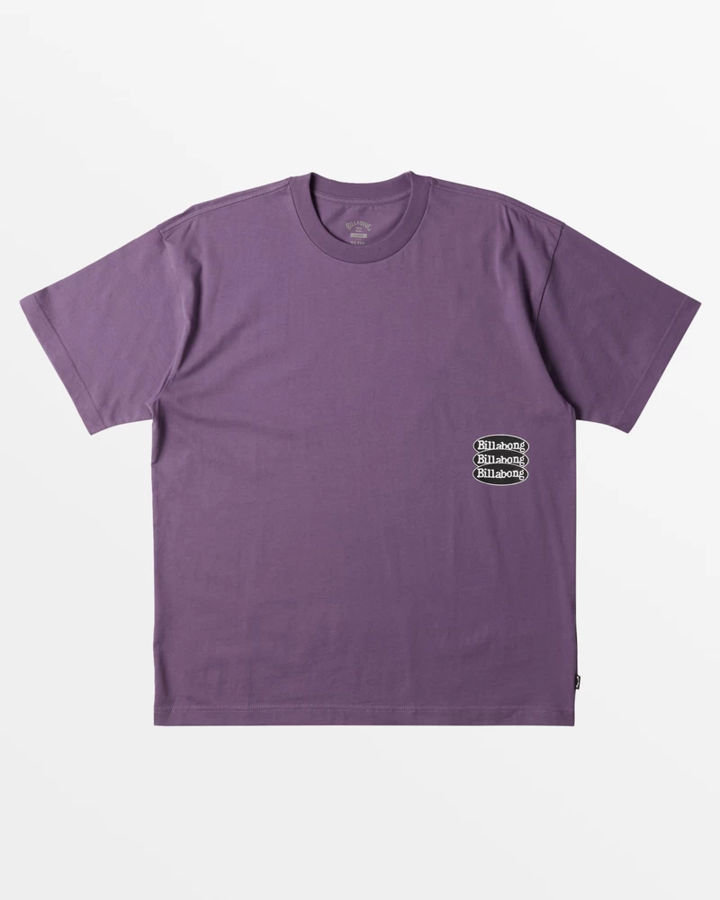 Billabong Stacked OG T-Shirt - Purple Ash
