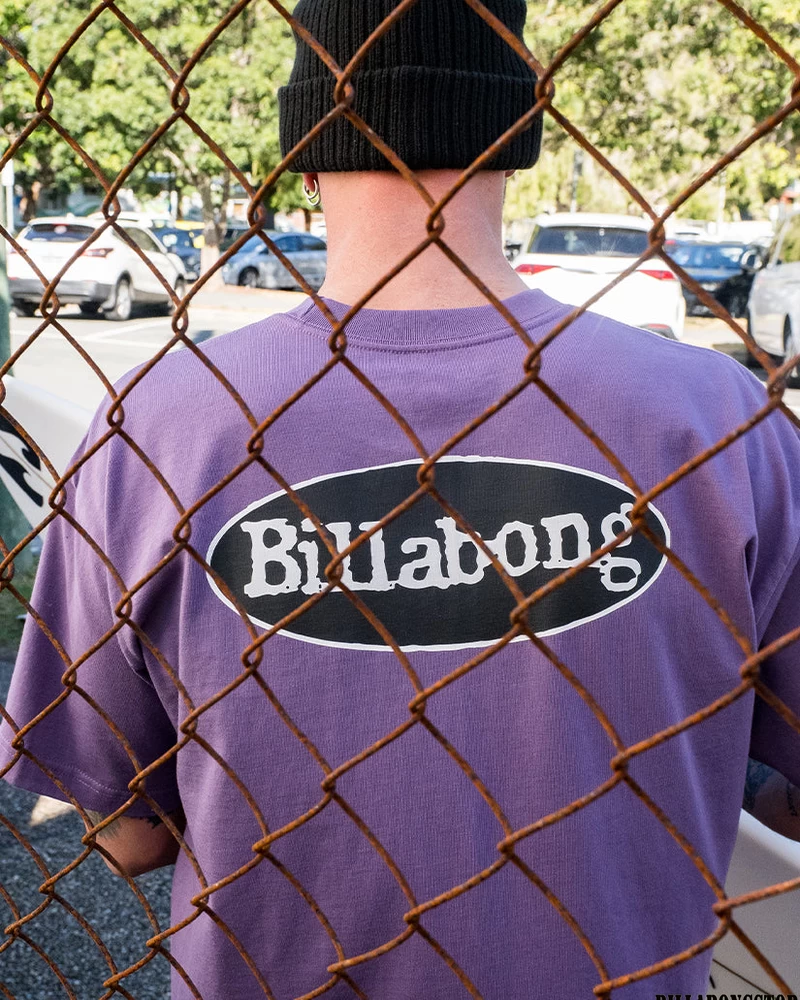 Billabong Stacked OG T-Shirt - Purple Ash