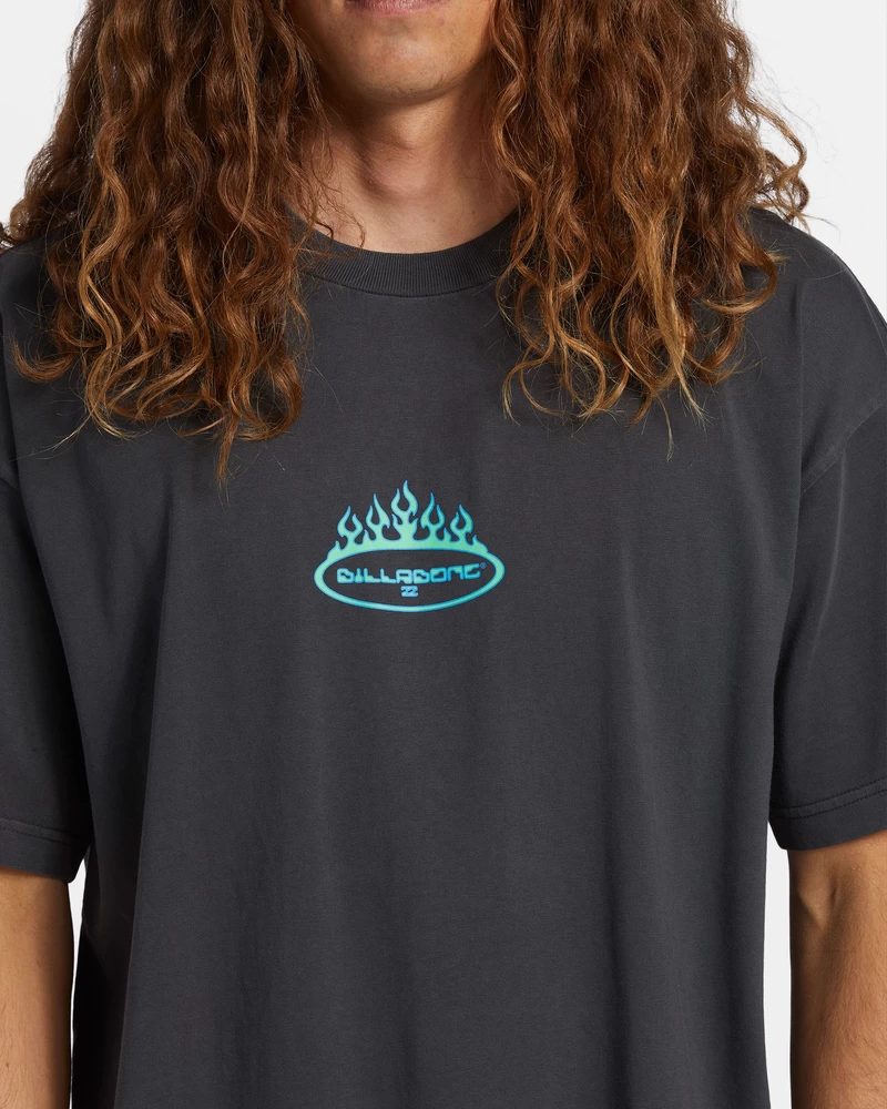 Billabong Firey OG T-Shirt - Washed Black