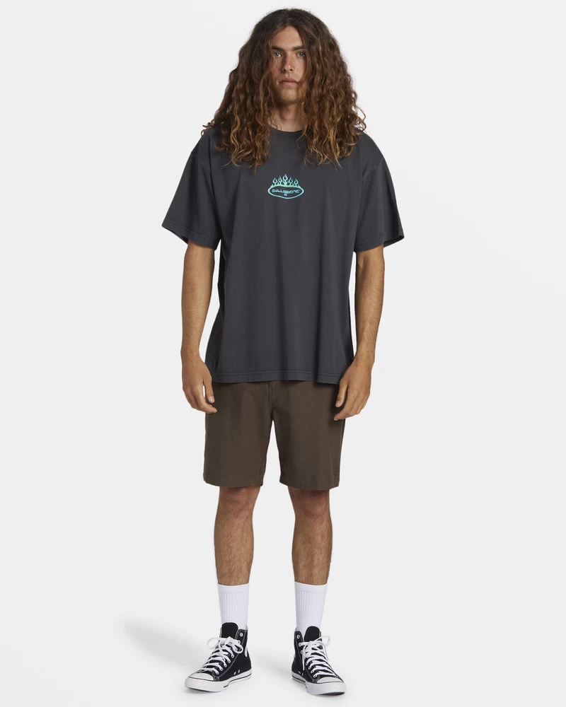 Billabong Firey OG T-Shirt - Washed Black