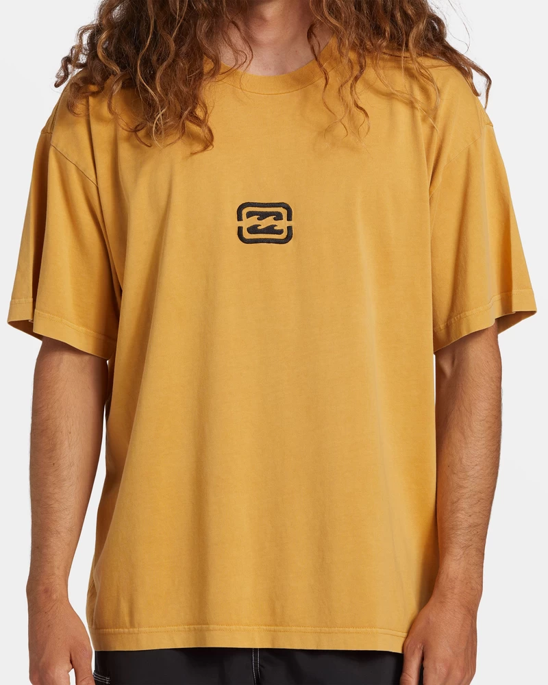Billabong Bracket Wave OG Short Sleeve T-Shirt - Mustard
