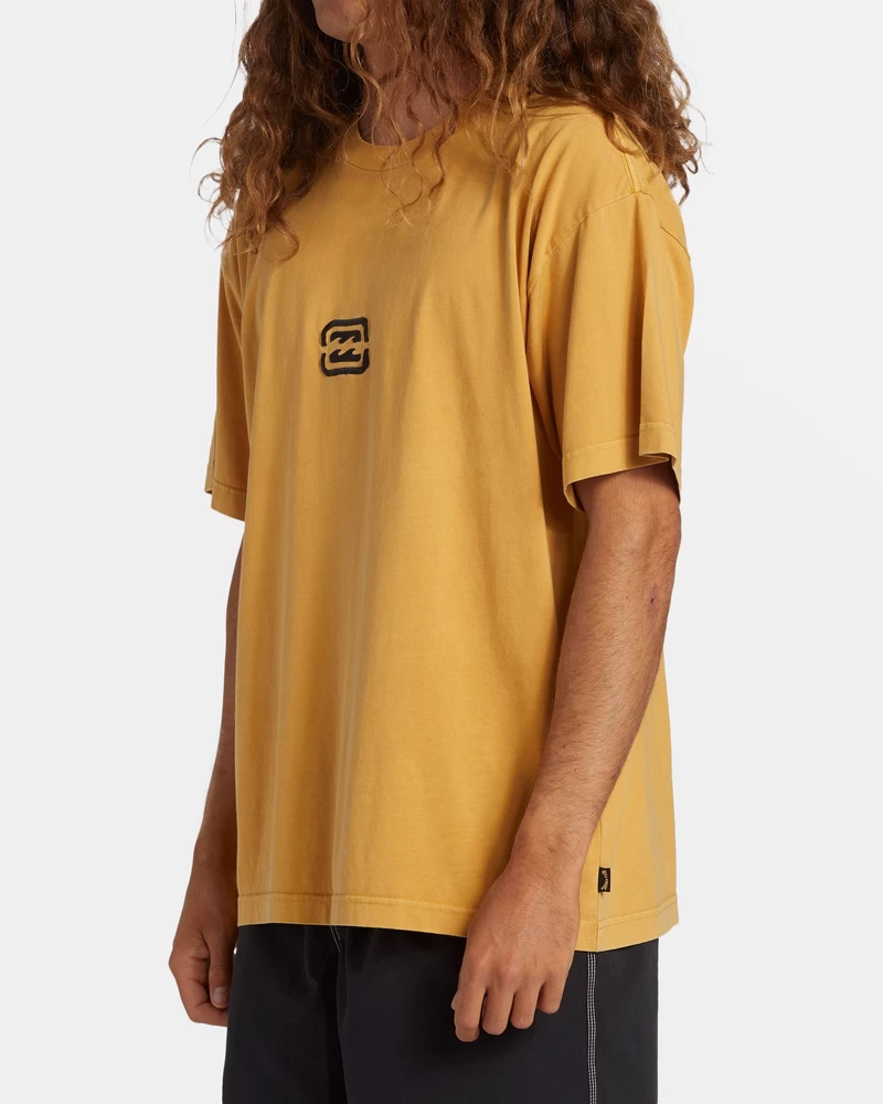 Billabong Bracket Wave OG Short Sleeve T-Shirt - Mustard