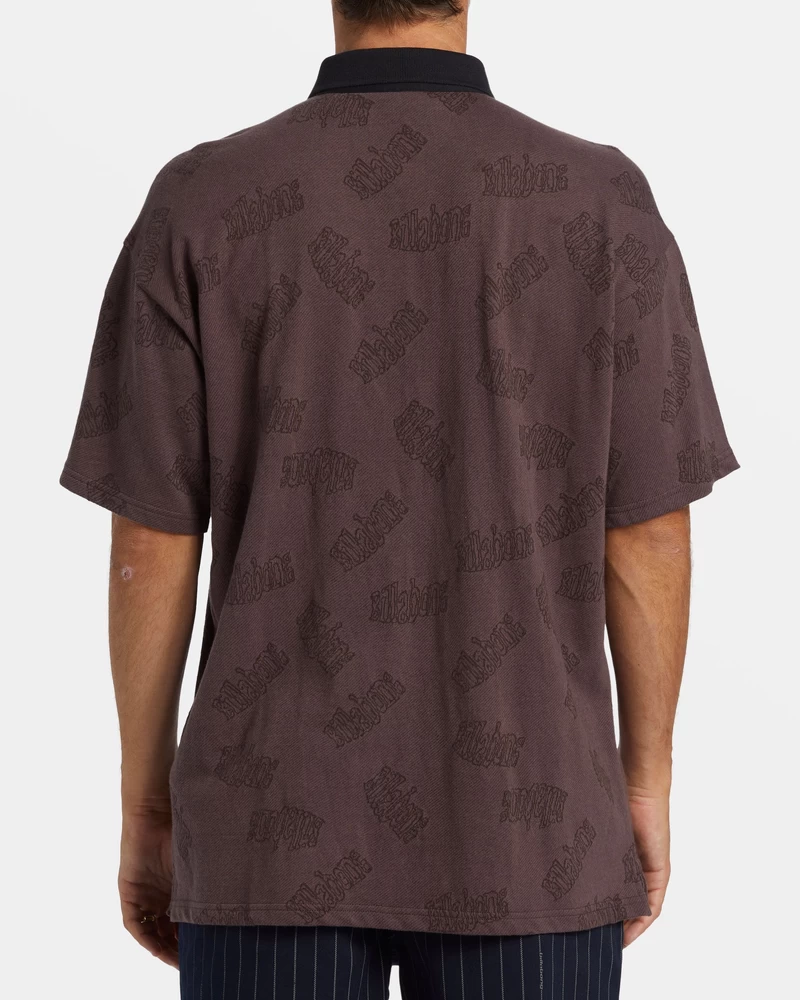 Billabong Shibuya Short Sleeve Polo T-shirt - Plum
