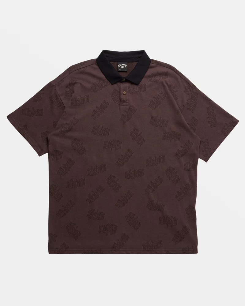 Billabong Shibuya Short Sleeve Polo T-shirt - Plum