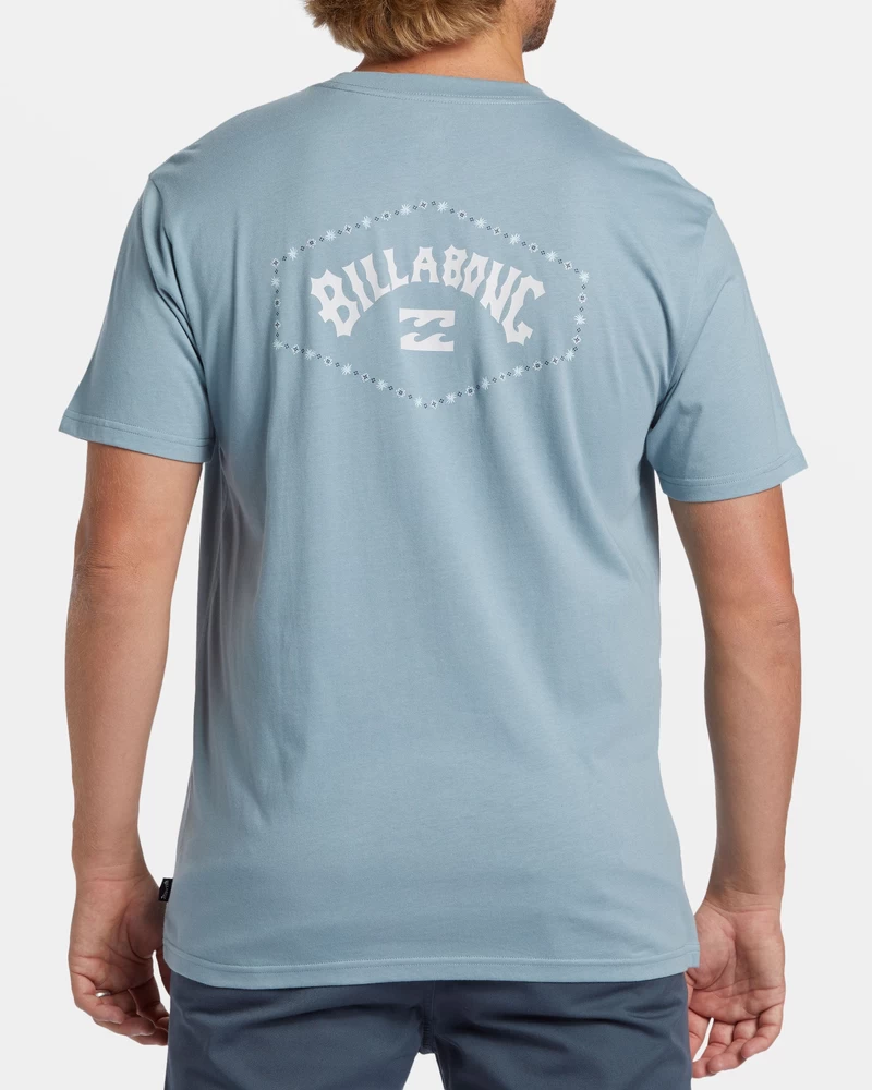 Billabong Exit Arch T-shirt - Blauw Gewassen