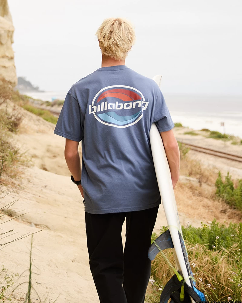 Kaos Berdinding Billabong - Biru Tua