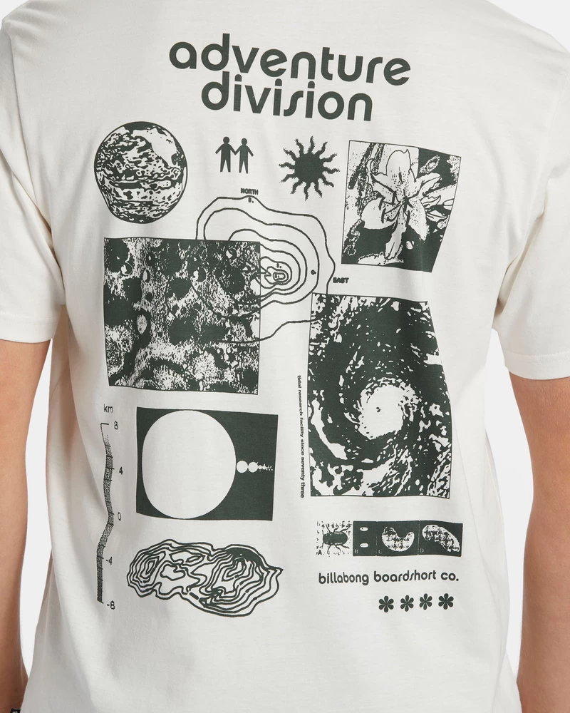 Billabong Tidal Research T-Shirt - Off White