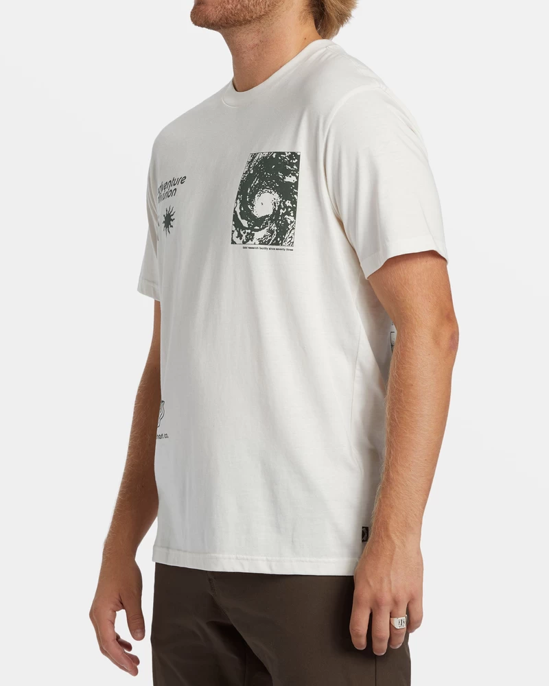 Billabong Tidal Research T-Shirt - Off White