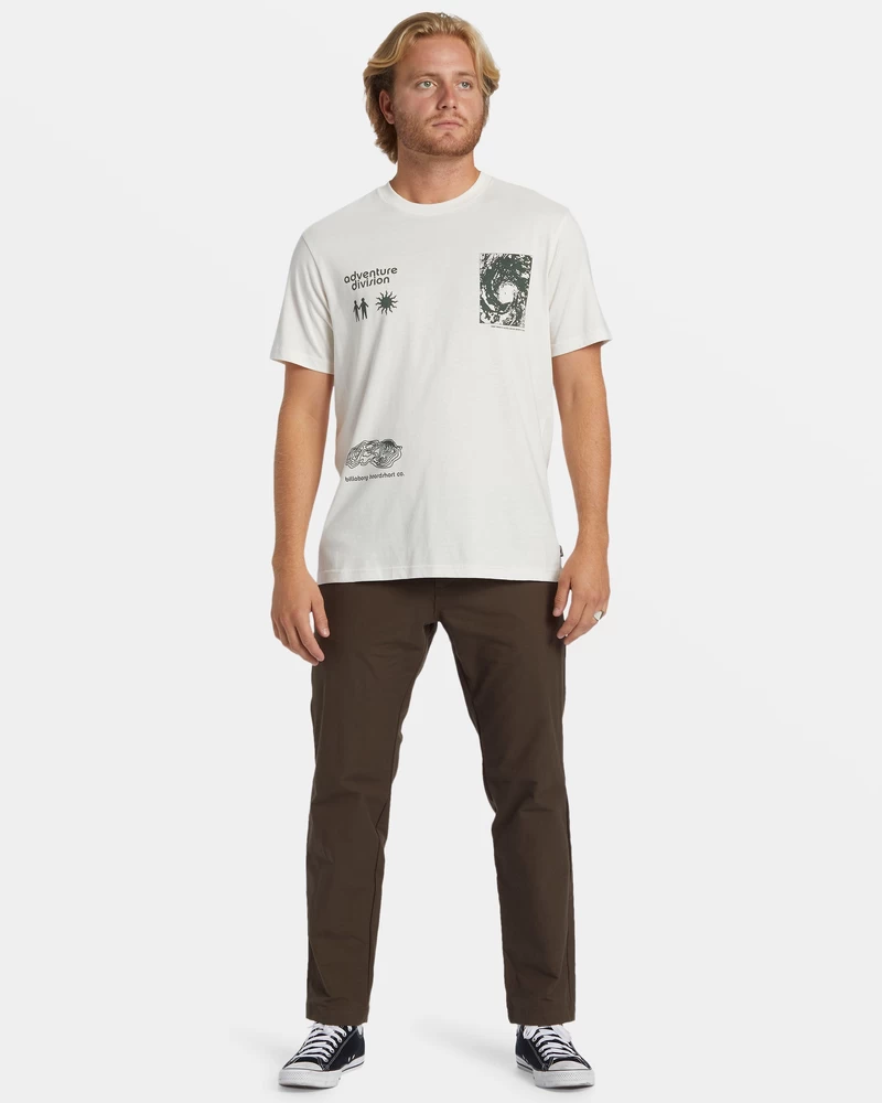 Billabong Tidal Research T-Shirt - Off White