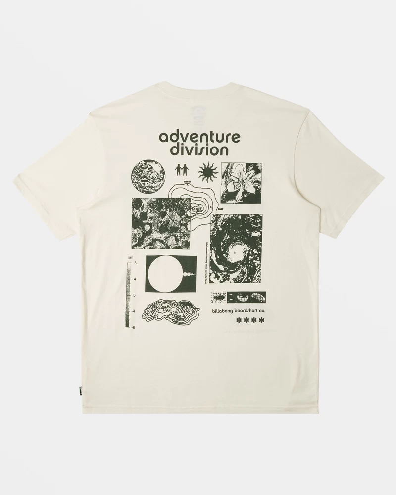 Billabong Tidal Research T-Shirt - Off White