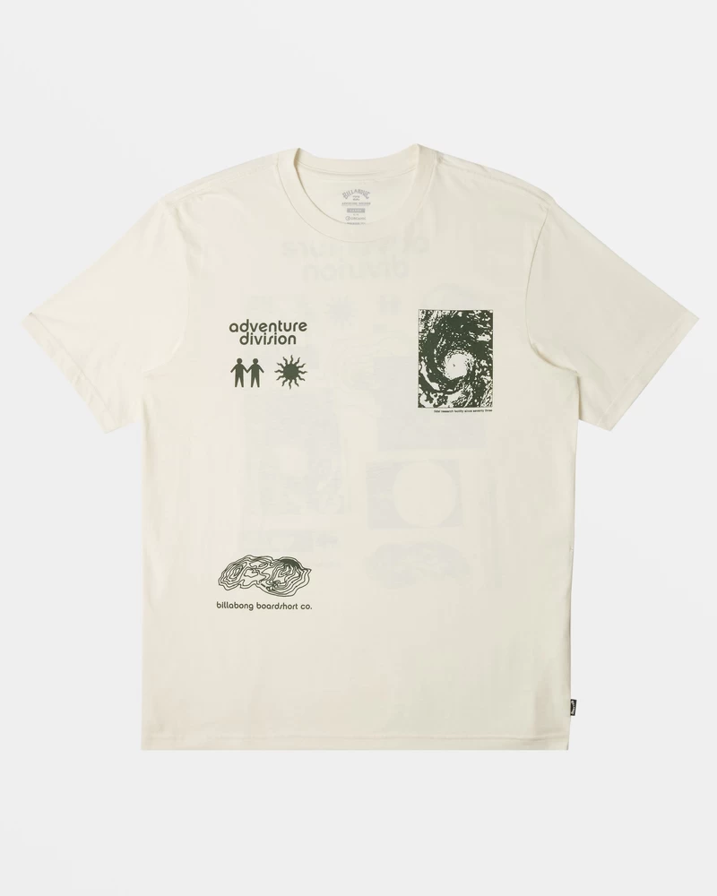 Billabong Tidal Research T-Shirt - Off White