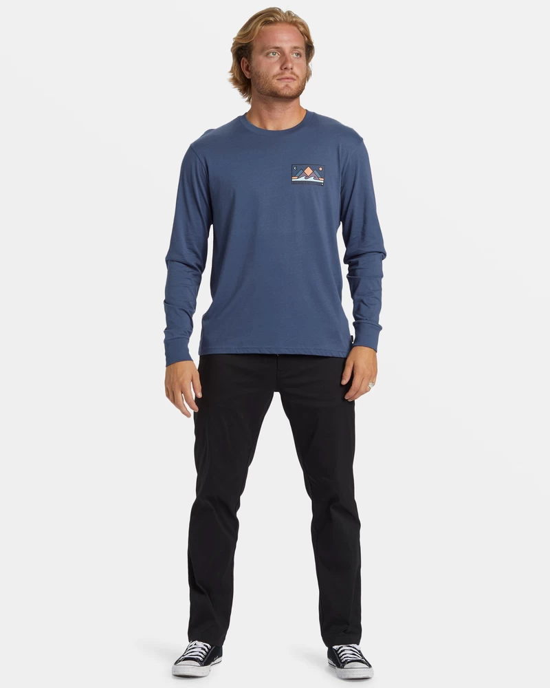 חולצת טי עם שרוולים ארוכים בטווח Billabong - כחול צפחה