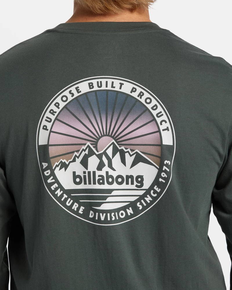 Billabong Rockies Long Sleeve T-shirt - Slate Green