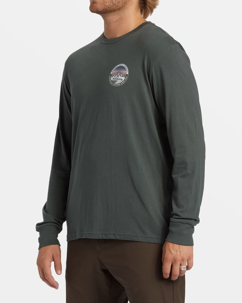 Billabong Rockies Long Sleeve T-shirt - Slate Green
