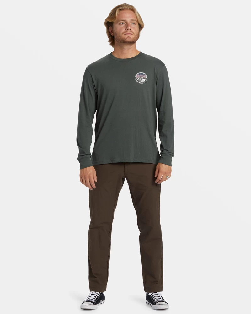 Billabong Rockies Long Sleeve T-shirt - Slate Green