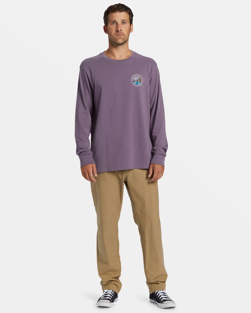 Billabong Rockies Long Sleeve T-shirt - Dusty Grape