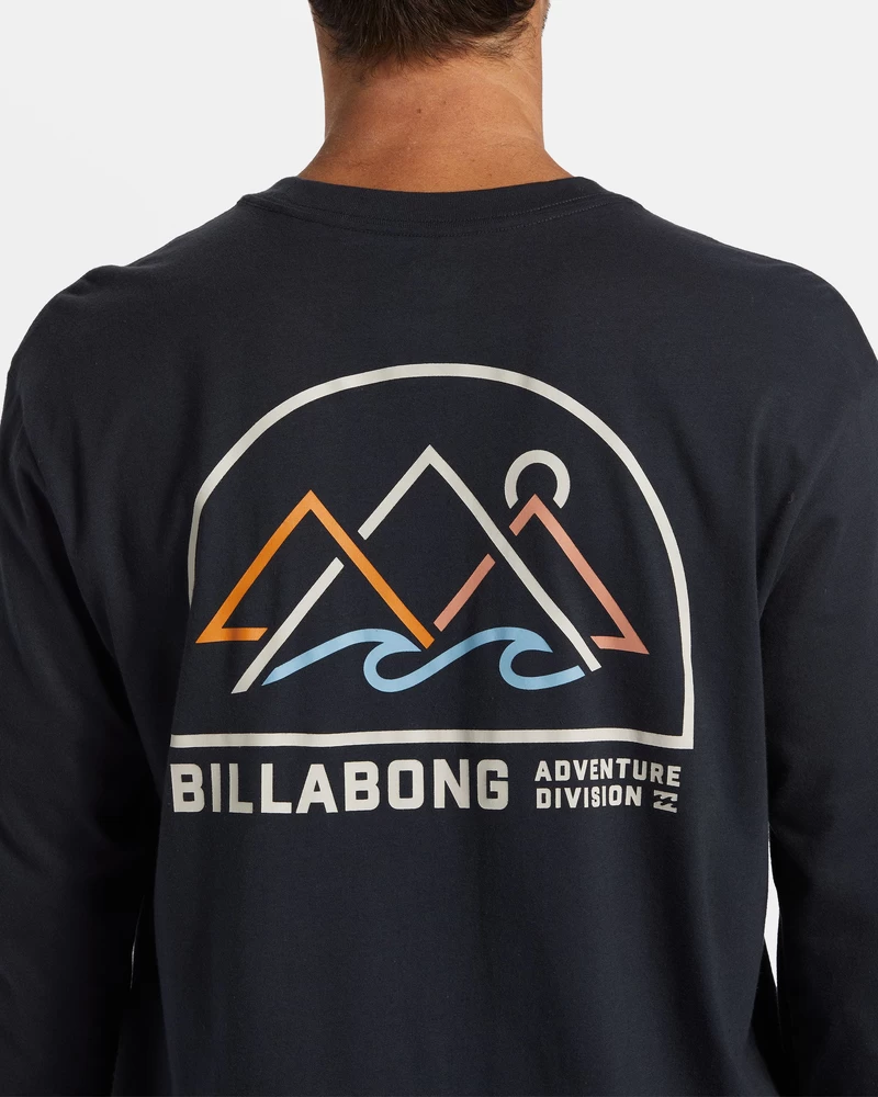 Billabong Sundown Long Sleeve T-shirt - Washed Black