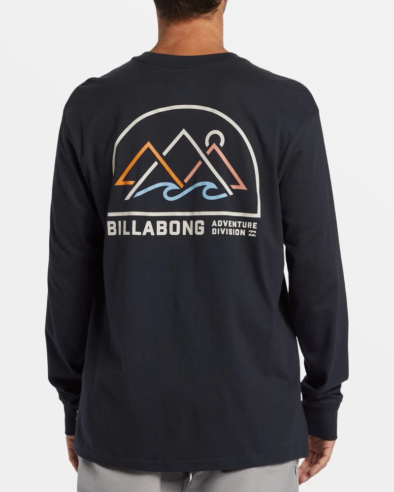 Billabong Sundown Uzun Kollu Tişört - Yıkanmış Siyah
