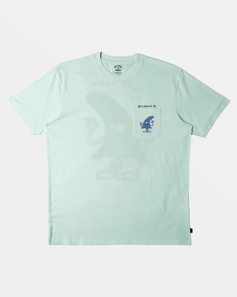 Billabong Funghi T-shirt Met Zak - Zeeglas